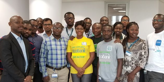 Fidelity Bank team outside their office.