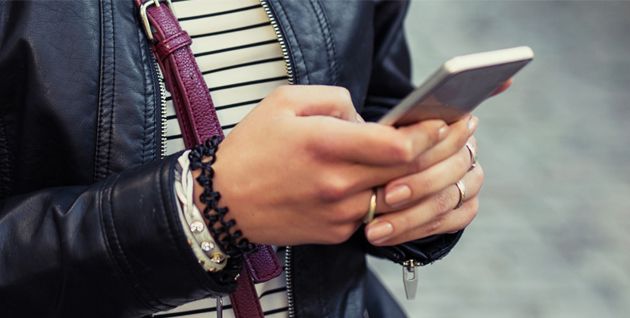 Man working on mobile